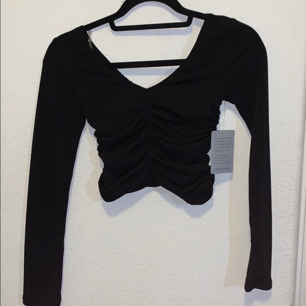 Black Crop top